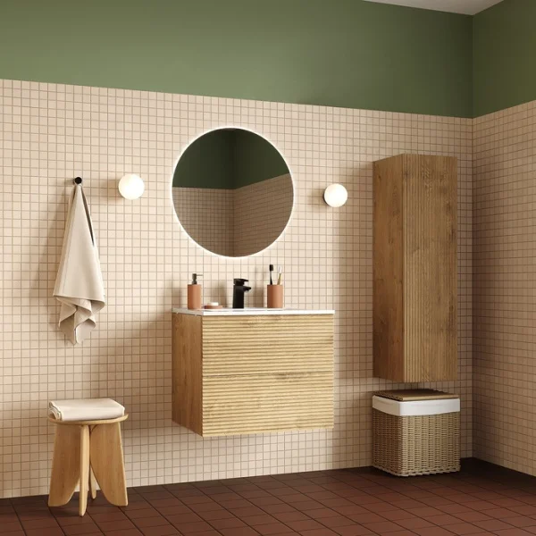 Пенал подвесной Iddis Bild BIL30V0i97 300х320х1090мм дуб светлый