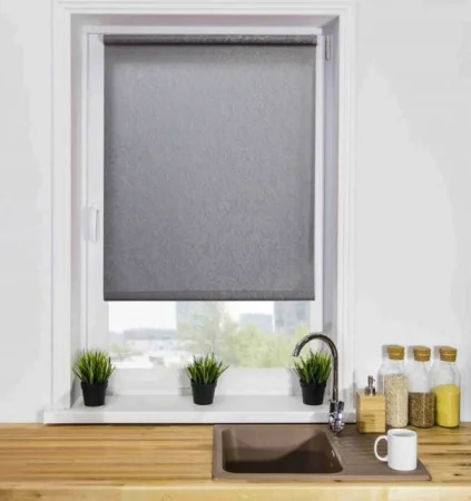 Рулонная штора Жаккард LM 66-05 100х160см серые 6605100 *1