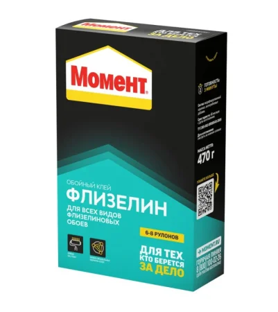 Клей обойный "Момент" Флизелин 470г 3000294 (Хенкель)