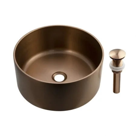 Раковина накладная Fabia Profi 383812M медь