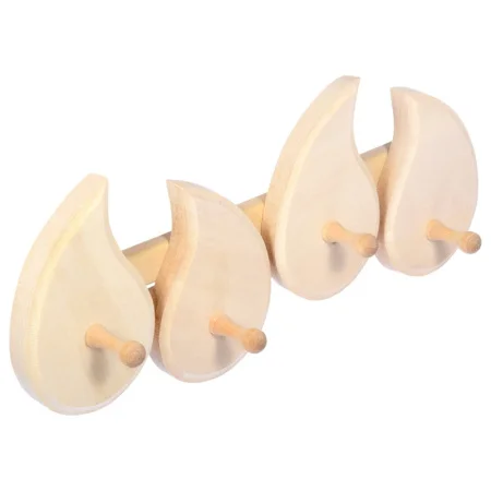 Вешалка Огонек 4 крючка 47х20х7см липа Банные штучки 32243