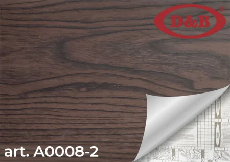 Пленка самоклеящаяся D&B 0,45*8м  дерево темное A0008-2 *1/20