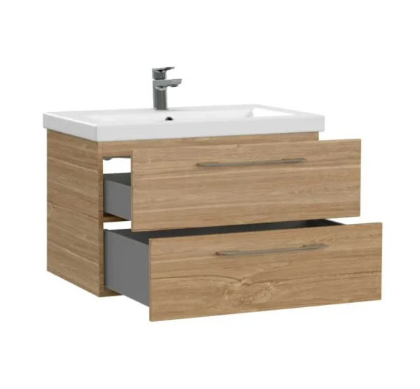 Тумба под раковину подвесная Cersanit LARA 70 для COMO 70 орех 64136