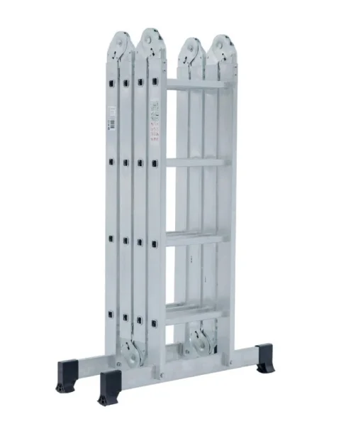 Лестница-трансформер 4 ступени 4 секции ширина 340мм алюминиевая Новая Высота NV 1320 1320404