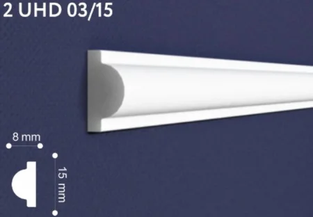 Молдинг настенно-потолочный UHD Polymer 2 3/15 2м Солид 