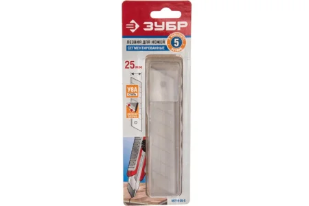 Лезвия сегментированные 25мм уп-5шт Зубр Профессионал 09710-25-5 *1