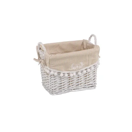 Корзина стеллажная высокая с ручками "Колокольчик", Д290 Ш200 В220, белый