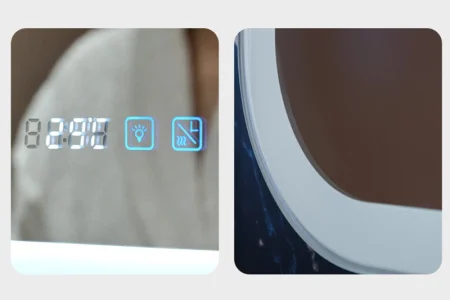 Зеркало с подсветкой Silver Mirrors Стив-3 ФР-00001650 1000х800мм сенсорный выключатель, двойной подогрев, часы