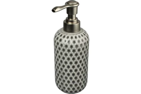 Дозатор д/жидкого мыла "Magic" керамика серый B4456-1 (Аквалиния) *1