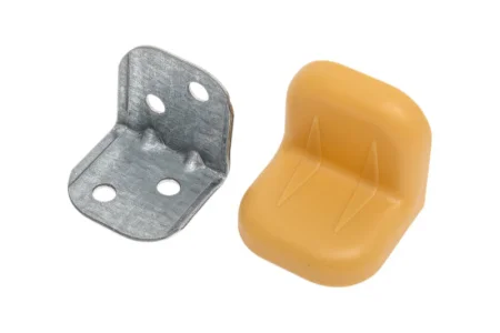 Уголок крепежный 20х28мм св. вишня с пластиковой крышкой уп-4шт пакет Tech-Krep 148280 *1