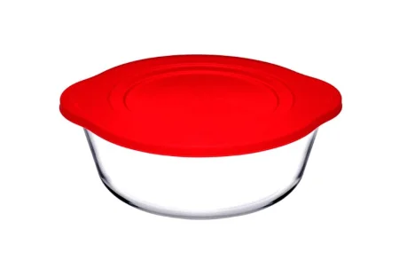 Кастрюля BORCAM 1450мл 218х187х76мм с пласт/крышкой 59123 *1