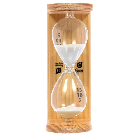 Часы песочные "Люкс", 6,5х9х19,5 см, для бани и сауны "Банные штучки"/ 4