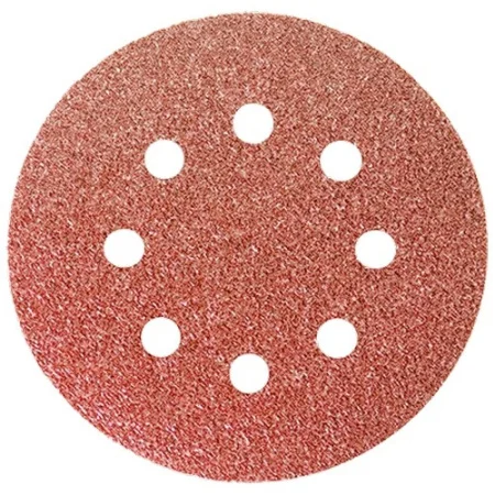 Круг абразивный под "липучку" перфорированный 125мм P80 уп-5шт Matrix 73804 *1/200