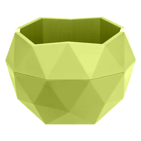 Кашпо д/цветов пласт. "Топаз" 0,45л фисташковый КШ-9642 (La Decoro) *1