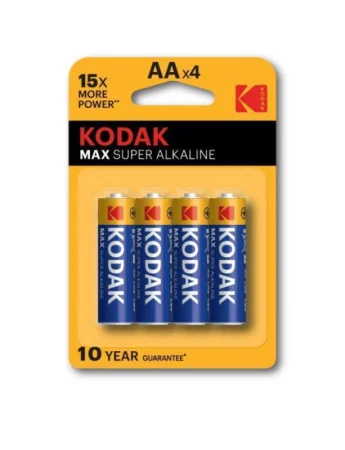 Элемент питания алкал. АА LR6/316 BL4 (упак 4шт) MAX (Kodak) *1