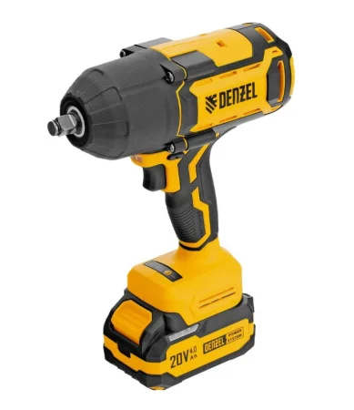 Гайковерт ударный аккум. Denzel CIWH-BL-20-1000 26528 20В 1000Нм 1акб (4 ач), кейс