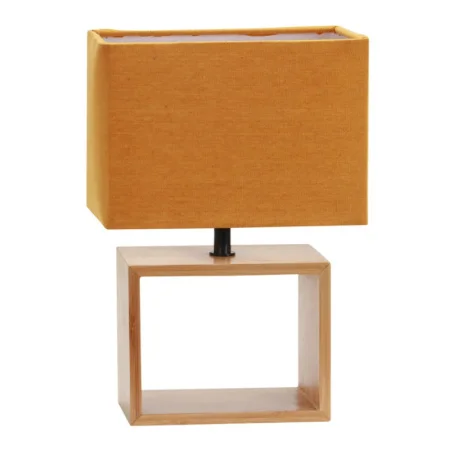 Светильник настольный UML-B401 E27 ORANGE/WOOD декоративный под лампу Е27, 40W. Механический выключатель. Оранжевый. ТМ Uniel