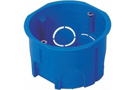 Коробка монтажная 68х45мм УПп 68/45.1.1, синяя бетонные и кирпичные стены КУ-50031068-200-i Урал Пак