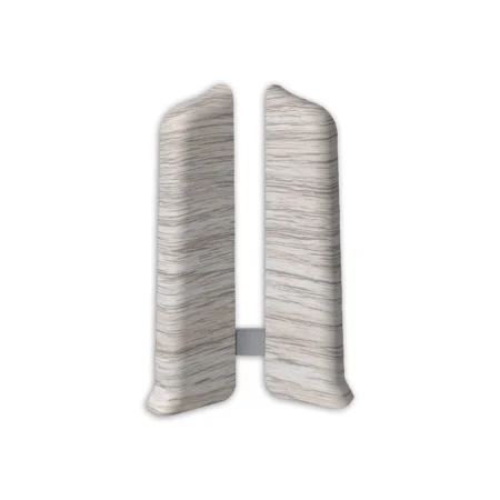 Заглушки для плинтуса (левая/правая) 230 Дуб айсберг 80мм Лексида