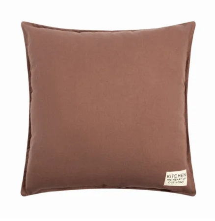 Подушка Этель, 45х45+1 см, коричневый, 100% хлопок 9101165