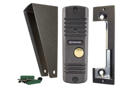 Цветная вызывная панель видеодомофона (накладная) ИК подсветка 4-х проводная