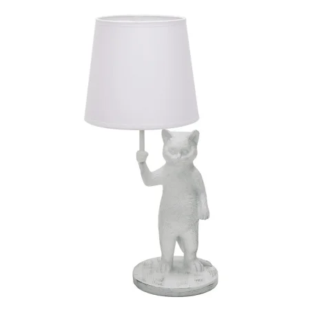 Светильник настольный UML-B465 E14 WHITE декоративный "Кот", под лампу Е14, 40W. Механический выключатель. Белый. ТМ Uniel