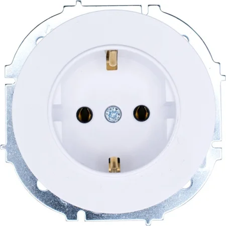 Розетка 1-м OSEN с/з ПБТ белая Lezard 743-0288-122B