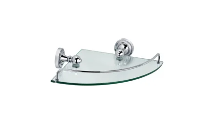 Полка угловая 1-яр Style стекло Fixsen FX-41103A