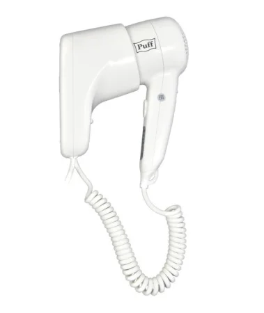 Фен для волос 1000 настенный белый 1,0кВт (Puff) *1