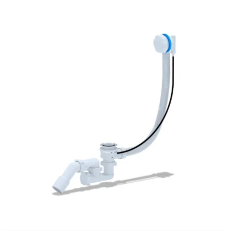 Сифон д/ванны с выпуском и переливом 1 1/2"х40 полуавтомат EM521 (АНИ Пласт) *1