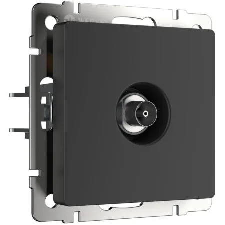 Розетка Werkel TV оконечная (черный матовый) W1183008