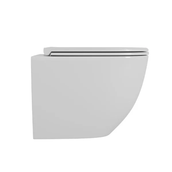 Унитаз подвесной D&K Matrix DT1396516 безободковый торнадо, сиденье микролифт, белый