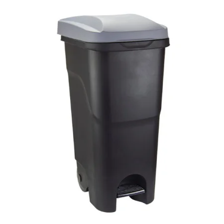Бак для мусора  85л с педалью на колесах М2399