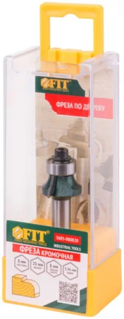 Фреза кромочная калевочная с нижним подшипником хвостовик-8мм, D-20мм, H-8мм, L-52,5 мм, B-3,5мм, R-