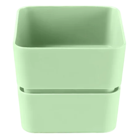 Кашпо д/цветов пласт. "Фиори" 0,45л мята КШ-0519 (La Decoro) *1