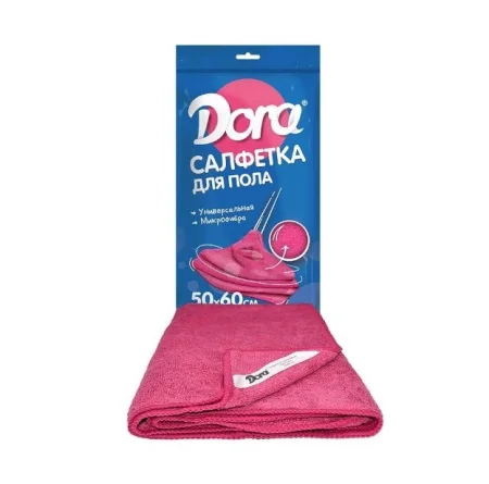Салфетка микрофибра Dora "Для пола" 50х60см 2001-011-70 МАЛИБРИ *1/70