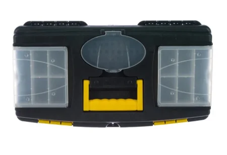 Ящик для инструмента пластиковый 490х275х240мм 19" съемный лоток и два органайзера Fit 65573