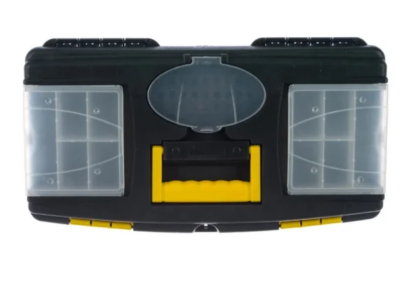 Ящик для инструмента пластиковый 490х275х240мм 19" съемный лоток и два органайзера Fit 65573