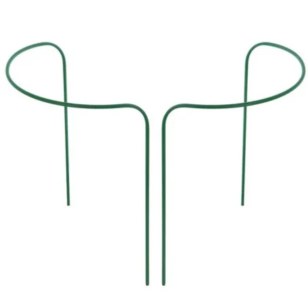 Кустодержатель металл в пвх d-10 мм круг большой h-0,9 м d-0,8 м компл 2 полукруга 'Урожайная сотка' П7973 *1