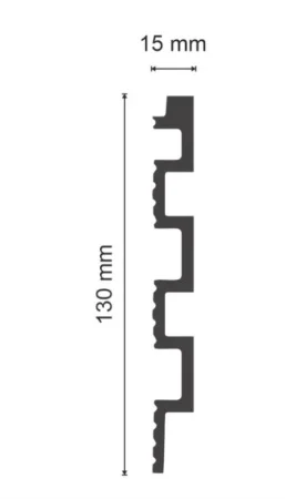 Панель 3D стеновая из полимера ультравысокой плотности 4 UHD 01/130L Сосна Янтарная 3м 130х15мм
