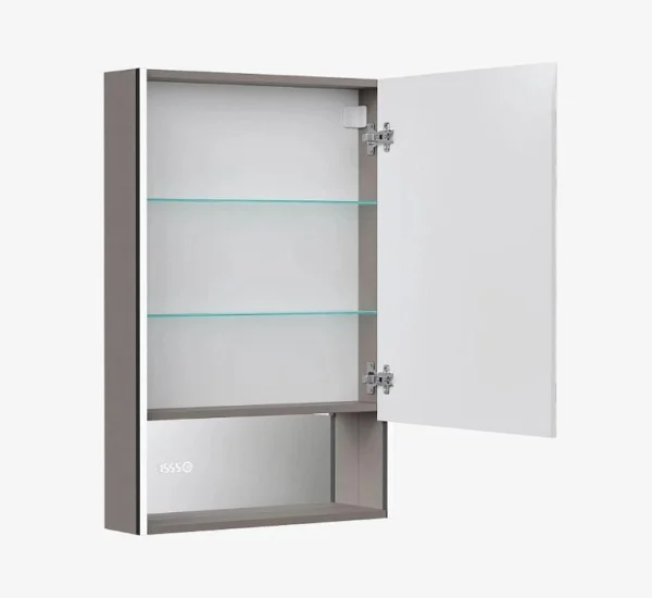 Зеркало-шкаф EQUIL Ferro LED 60 zsFERRO60.R с часами, правый