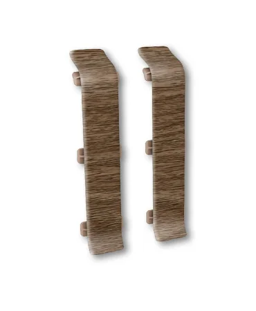 Соединитель для плинтуса 293 Орех темный 80мм Лексида