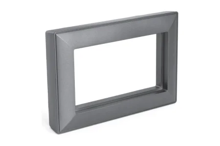 Рамка  2-м "Катрин" (без перемычки) пластик графит PFR00-7012-06 Stekker *1