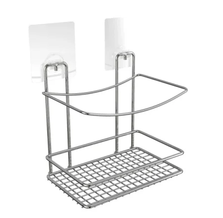 Полка прямоугольная 1-яр высокая Lite металл решетка, силиконовое крепление Kleber KLE-LT033