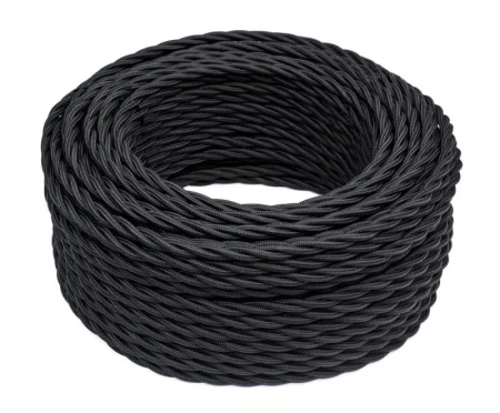 Провод ретро 3х1.5 матов. черн. (боб.50м) B1-434-73-50 Bironi *1