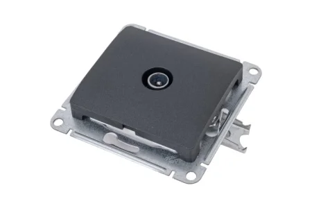 Розетка TV "Glossa" 1дБ механизм антрацит SE GSL000791