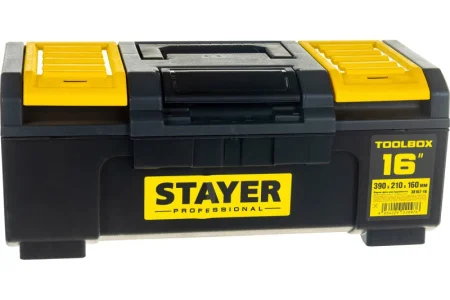 Ящик для инструментов пластиковый Toolbox-16 Professional 390х210х160 Stayer 38167-16 *1