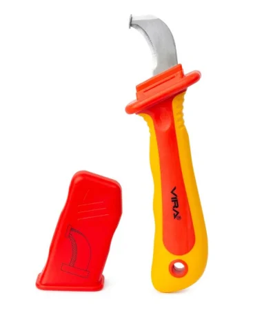 Нож монтерский диэлектрический с пяткой 1000В VDE Rage by Vira 397040