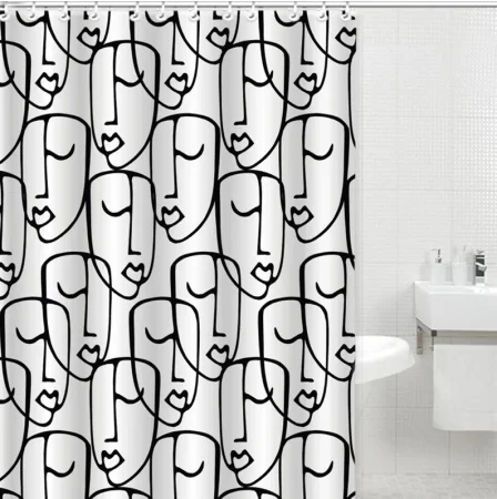 Штора для ванной Gota Rocio Faces полиэстер 180х200см 16204