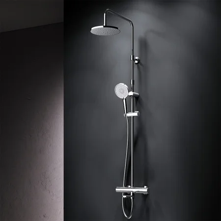 Душевая система AM.PM X-Joy F0785A500 стойка с тропическим душем, термостатом, смесителем, изливом,